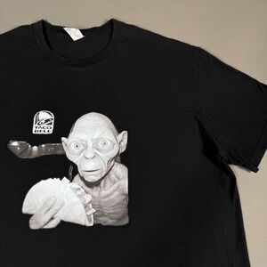 Taco Bell Golem Graphic Black T Shirt 2XL Fast Food Rare Streetwear
